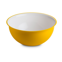 Omada Salatschüssel 32 cm 6,5 Liter weiß gelb