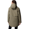 Person von hinten in grüner Kapuzenjacke mit Zopf