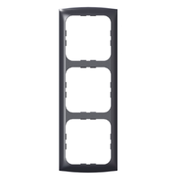 Syst&egrave;me Cadre trois prises Softline noir 10.000 Inprojal