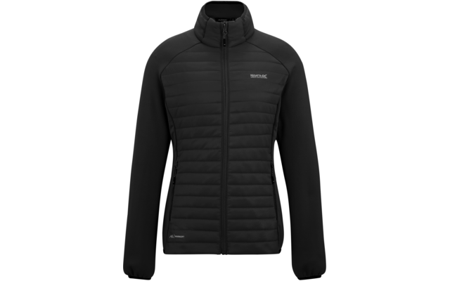 Zwarte jas met rits, doorgestikte voorkant, gladde mouwen, opstaande kraag, twee ritssluiting zijzakken en merklogo op de borst