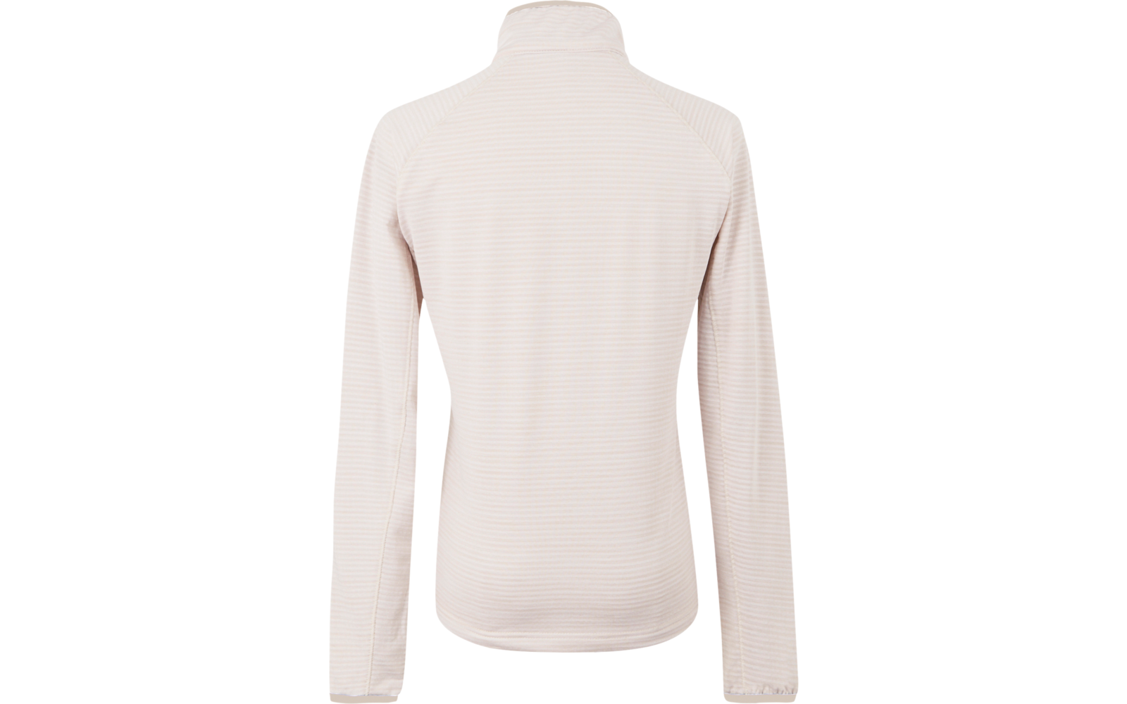 Beige langärmliges Shirt von hinten, ohne sichtbare Details