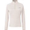 Weißes Damen-Sweatshirt mit kurzem Reißverschluss vorne