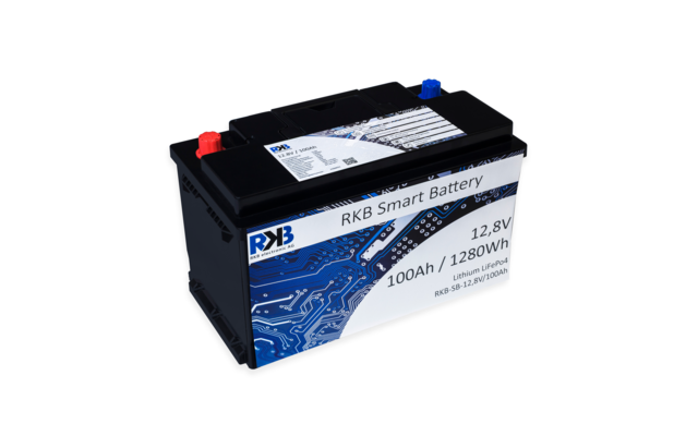RKB Smart Battery Batería de litio LiFePo4 12 V 100 Ah