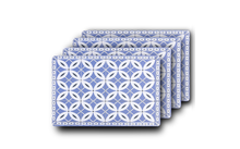 Westmark arabesque placemats 43,5 x 28,5 cm blauw - 4-delige set