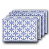 Sets de table Westmark Arabesque 4 pièces 43,5 x 28,5 cm bleu