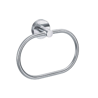 Tesa Moon Handtuchring Edelstahloptik