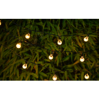 Guirlande lumineuse solaire 50 boules LED Berger