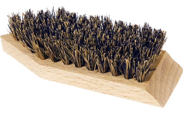 Fibertec Schmutzbürste aus geöltem Buchenholz 13 x 4 cm