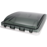 Berger BrightSky Dachhaube mit Fliegengitter und Verdunkelungsrollo 40 x 40 cm Rauch