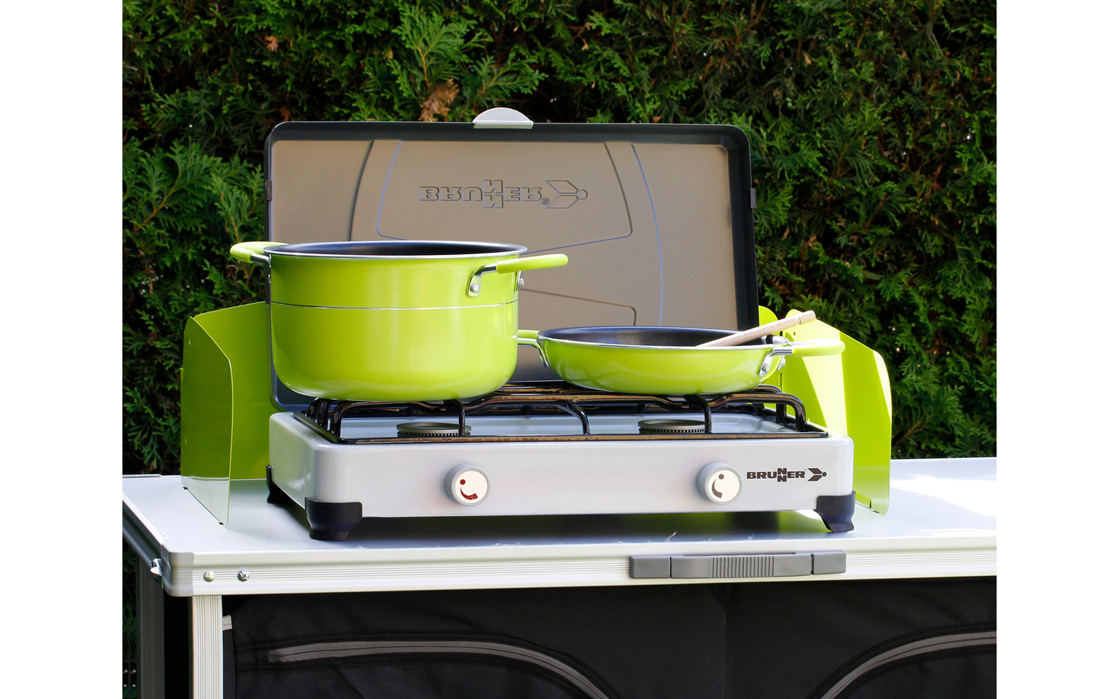 Produktbild Popote Juniper 8+1 Kochtopfset Aluminium stapelbar 1