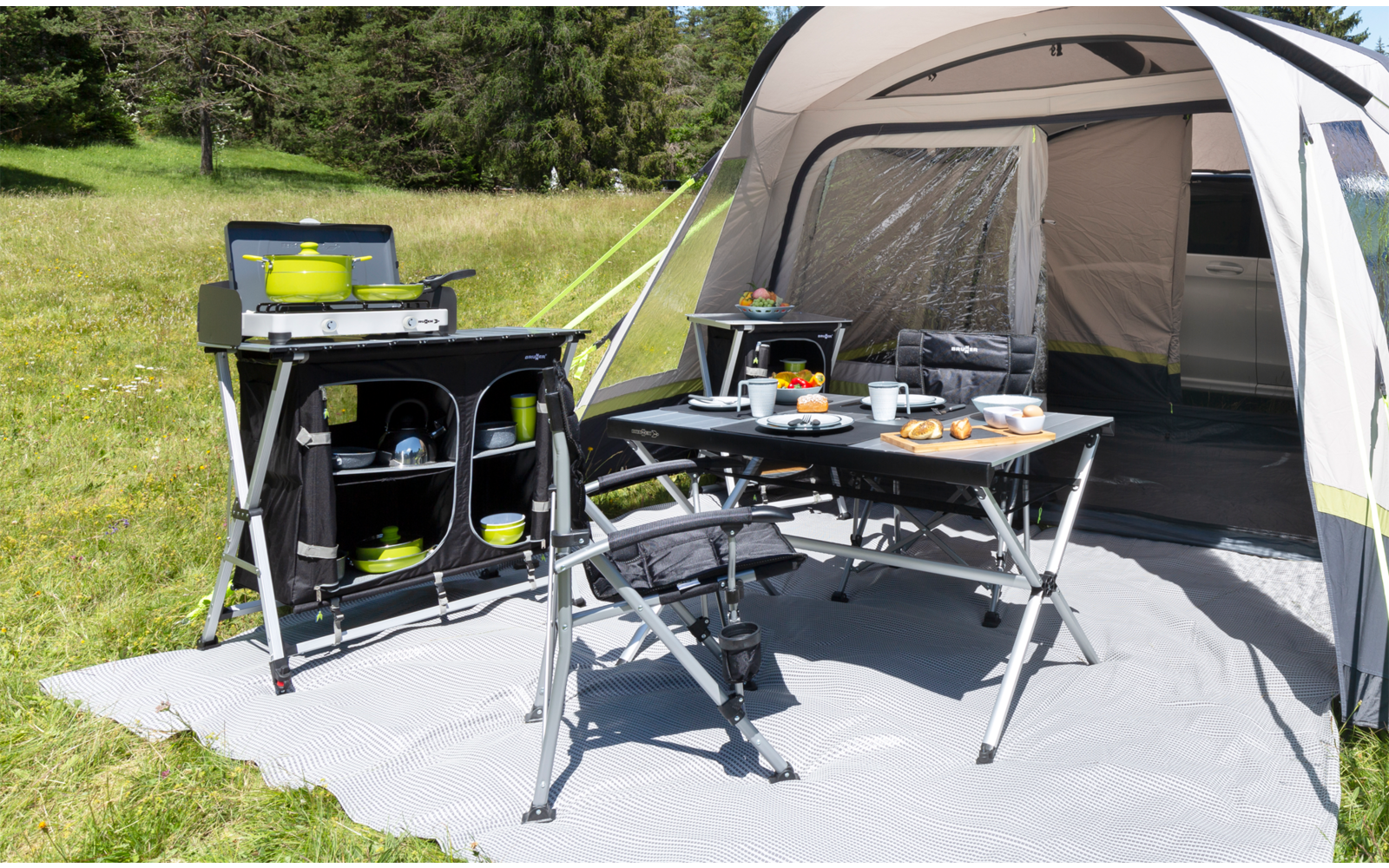 Produktbild Popote Juniper 8+1 Kochtopfset Aluminium stapelbar 1