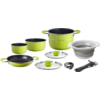 Kleines Produktbild Popote Juniper 8+1 Kochtopfset Aluminium stapelbar 1