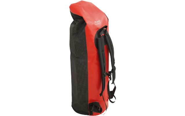 BasicNature duffel bag transport bag 90 liters black / red
