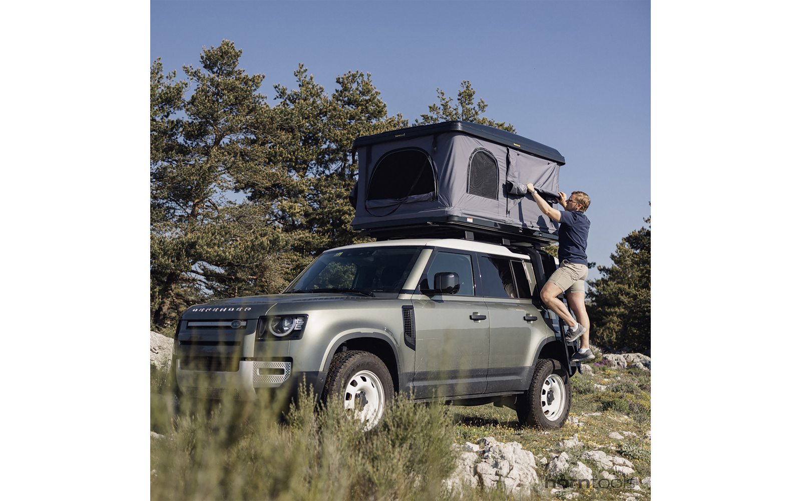 Produktbild Horntools Themis Hartschalen Dachzelt f&uuml;r 2 Personen 140 cm 1