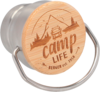 Camplife Edelstahl Isolierflasche mit Bambusdeckel 750 ml