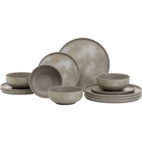 Flamefield dinnerware set Pebble Sky melamine 12-piece