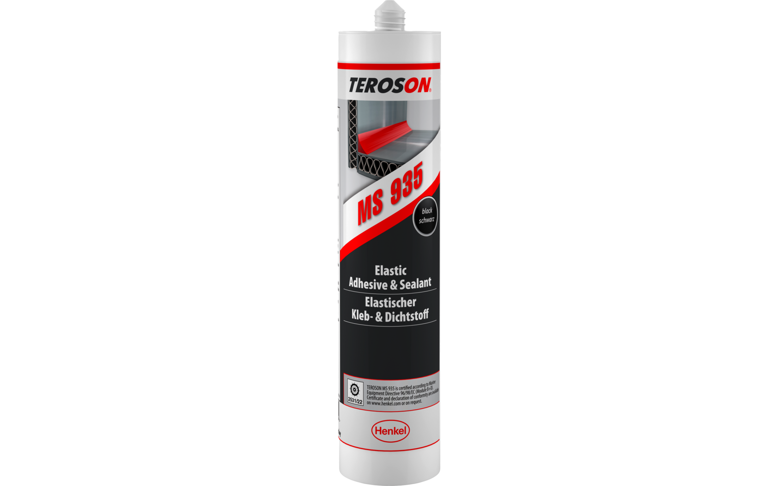 Product afbeelding Henkel Teroson MS 935 elastische lijm en afdichtmiddel 290 ml 1