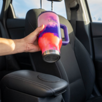 Silwy Magnet Tumbler Tazza sottovuoto in acciaio inox con manico e cuscinetto in nano-gel metallico 900 ml splash