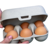 Koziol Eierbox Eggs to go mini 6Stk. desert sand