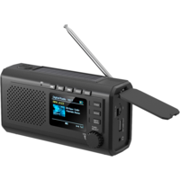 Reflexion TRA2757DAB+ Notfallradio mit DAB+, Bluetooth, Kurbel und Solar schwarz