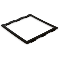 MPK Adapterrahmen für Dachhauben Ducato, Boxer, Jumper schwarz 400 × 400 mm