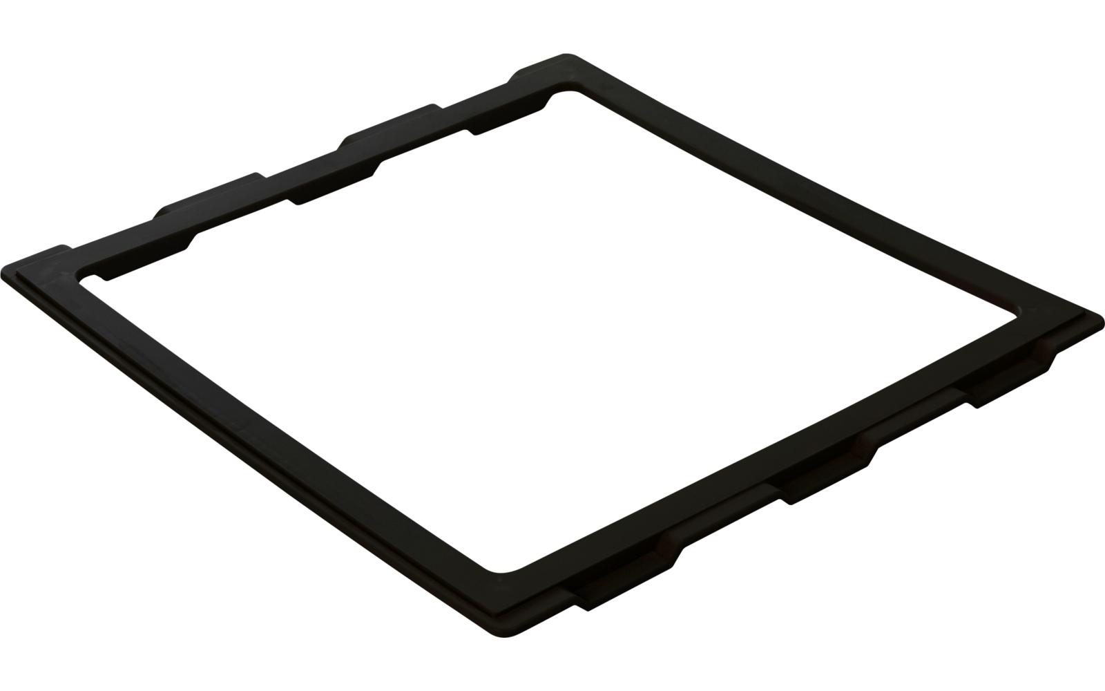 Cadre rectangulaire noir sur fond blanc