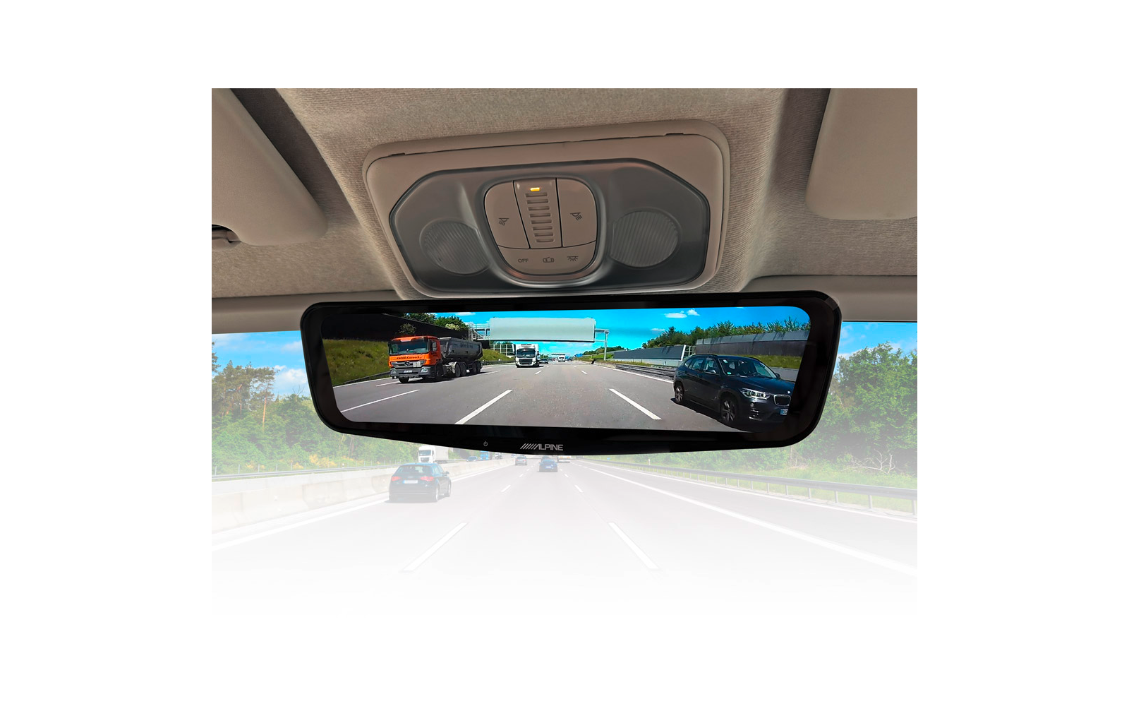 Produktbild Alpine DME-R1200 Digitaler R&uuml;ckspiegel 11,8 Zoll Full HD inklusive R&uuml;ckfahrkamera 1