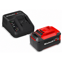 Einhell PXC-startpakket, bestaande uit een oplader en een accu van 18 V en 5,2 Ah