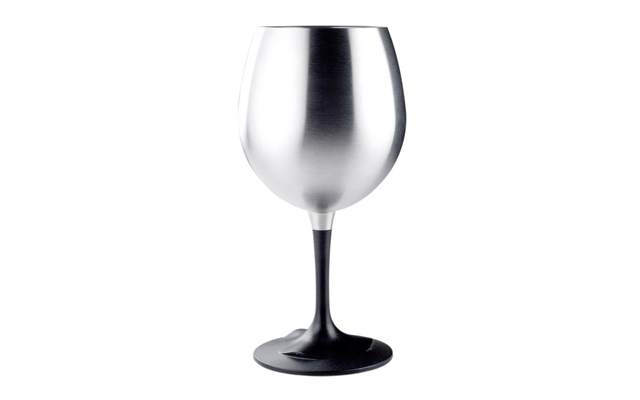 GSI Glacier Bicchiere da vino rosso in acciaio inox con stelo 450 ml
