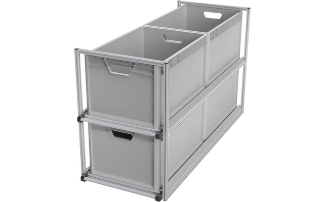 Produktbild SYS-RACK Kastenwagen Heckauszug Regalsystem 120 cm Auszugtiefe 1