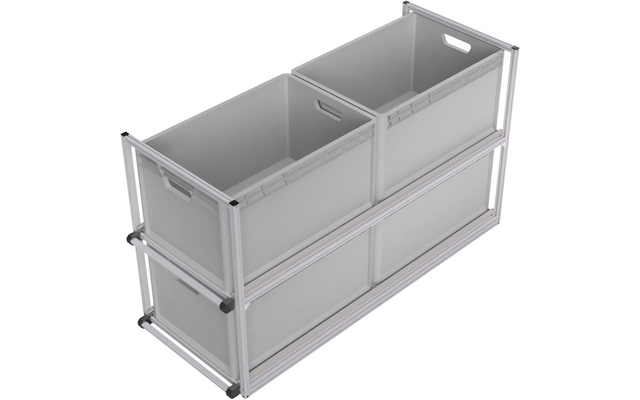 Produktbild SYS-RACK Kastenwagen Heckauszug Regalsystem 120 cm Auszugtiefe 1