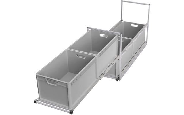 Produktbild SYS-RACK Kastenwagen Heckauszug Regalsystem 120 cm Auszugtiefe 1