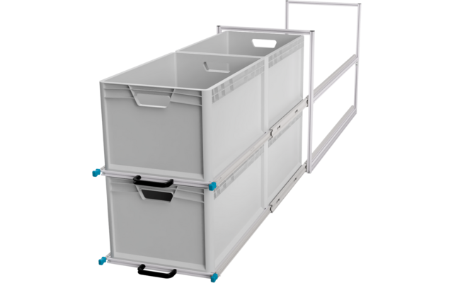 Produktbild SYS-RACK Kastenwagen Heckauszug Regalsystem 120 cm Auszugtiefe 1