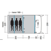 Outwell Sunhill 3 Air tienda túnel hinchable de dos habitaciones para 3 personas azul