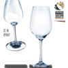 Kleines Produktbild Silwy Magnet-Kristallgl&auml;ser Weingl&auml;ser mit Untersetzer 400 ml (2er Set) 1