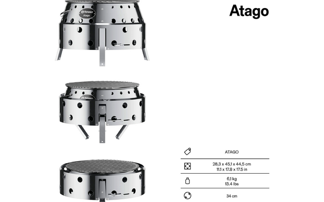 Product afbeelding Petromax Atago BBQ Grill inklapbare barbecue 1