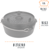 Pequeña imagen del producto Olla holandesa con tapa Dutch Oven Petromax 1