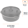 Petromax Dutch Oven Feuertopf 5,5 Liter mit Deckel und planer Boden