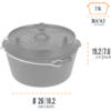Pequeña imagen del producto Olla holandesa con tapa Dutch Oven Petromax 1