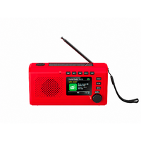 Reflexion TRA2757DAB+ Notfallradio mit DAB+, Bluetooth, Kurbel und Solar rot