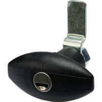 STS insteekslot ellips voor insteekcilinder-inzetstukken STS / Zadi met klein handvat zwart