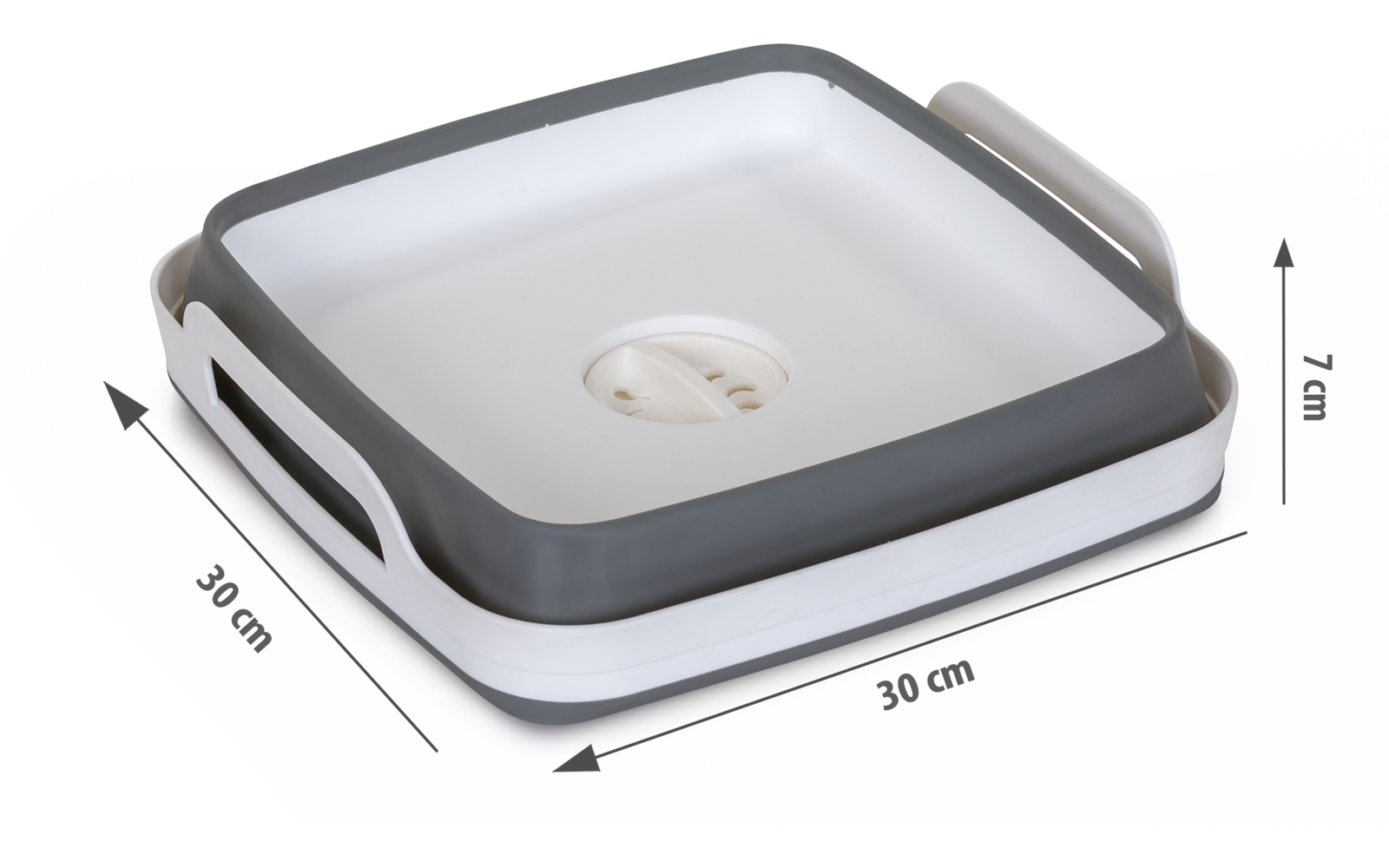 Produktbild Berger Faltbecken mit Wasserauslass 30 x 30 x 20 cm  1