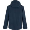Dunkelblaue Kapuzenjacke von hinten