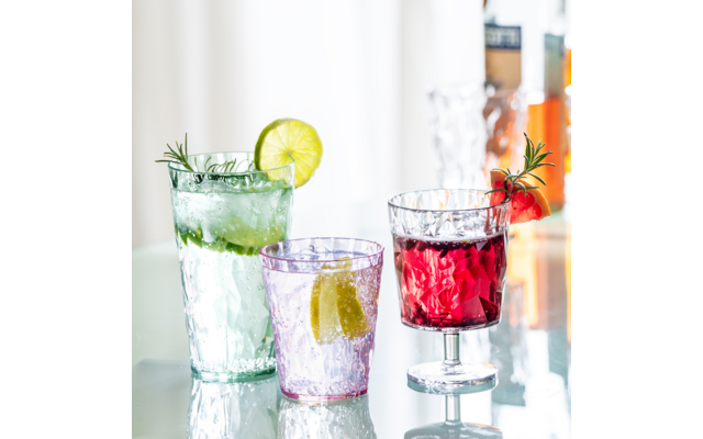 Product afbeelding Koziol Club Light kunststof wijnglas stapelbaar / breukvast 250 ml 1