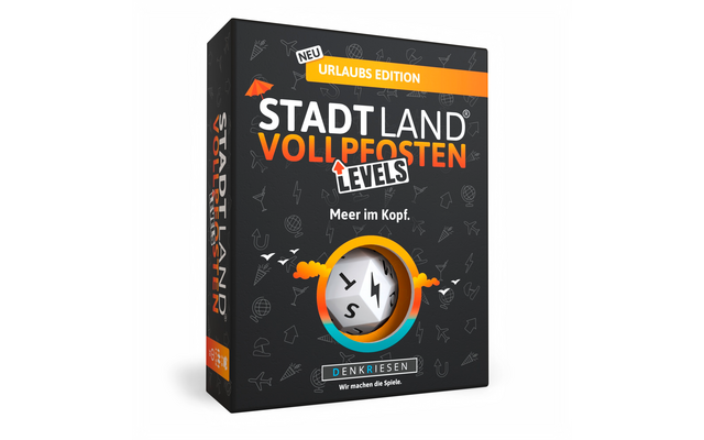 Product afbeelding Denkriesen Stadt Land Vollpfosten Levels Kartenspiel 4 Level Wortspiel 1