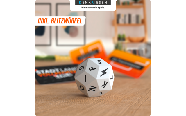 Product afbeelding Denkriesen Stadt Land Vollpfosten Levels Kartenspiel 4 Level Wortspiel 1