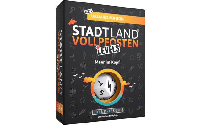 Product afbeelding Denkriesen Stadt Land Vollpfosten Levels Kartenspiel 4 Level Wortspiel 1