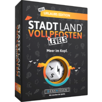 Denkriesen Stadt Land Vollpfosten Levels Urlaubs Edition Gioco di carte 4 livelli Gioco di parole