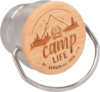 Camplife Edelstahl Isolierflasche mit Bambusdeckel 350 ml