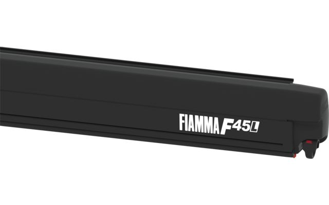 Fiamma F45L 550 Store couleur du boîtier Deep Black couleur de la toile Royal Grey 550 cm